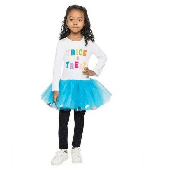 Counting Daisy girls Trick or Treat Halloween Outfit 2 Piece Set NWT size 2T - Picture 2 of 11